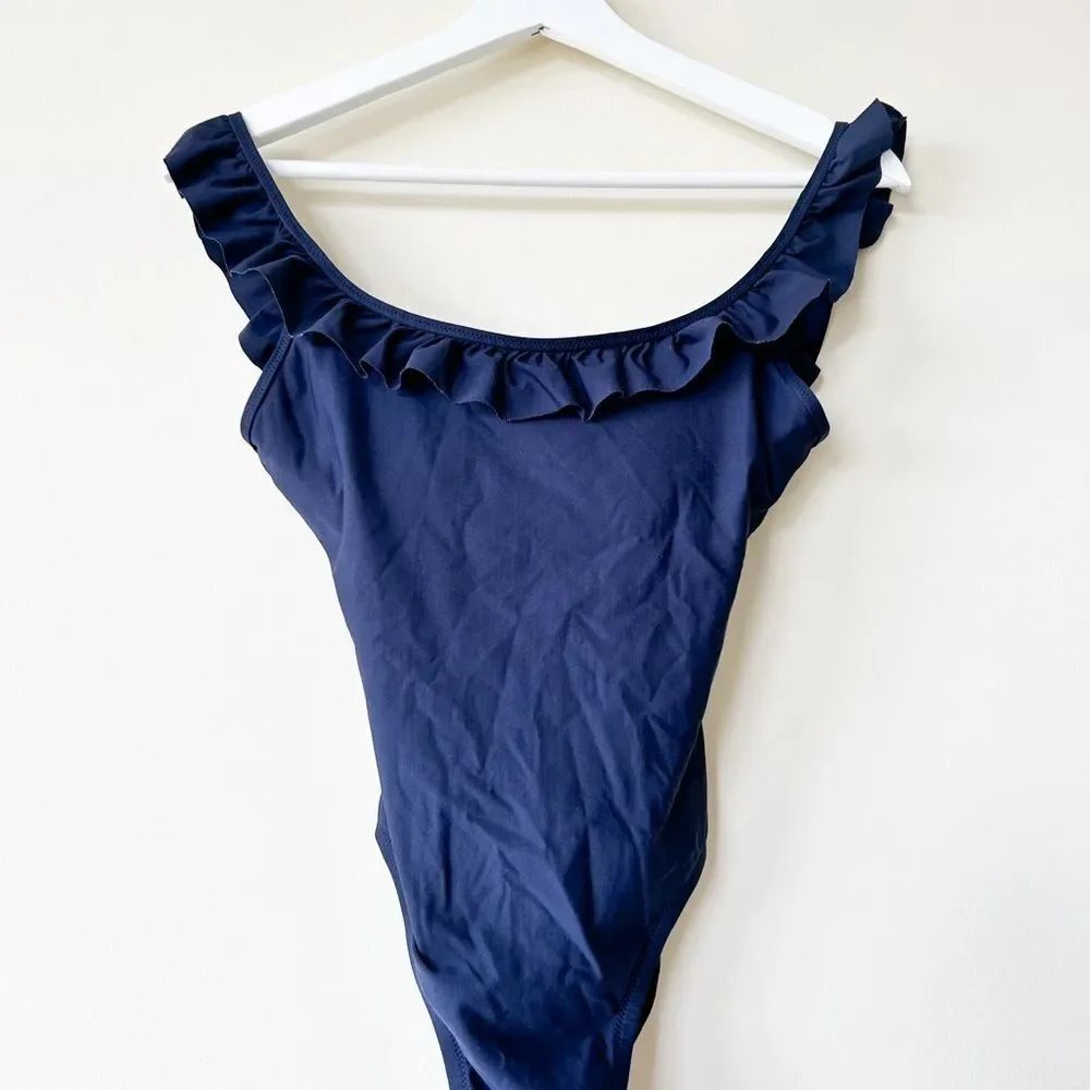 J.Crew Ruffled scoopback one-piece swimsuit - Picture 6 of 6